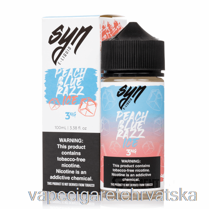 Vape Hrvatska Ice Peach Blue Razz - Sin Tekućine - 100ml 6mg